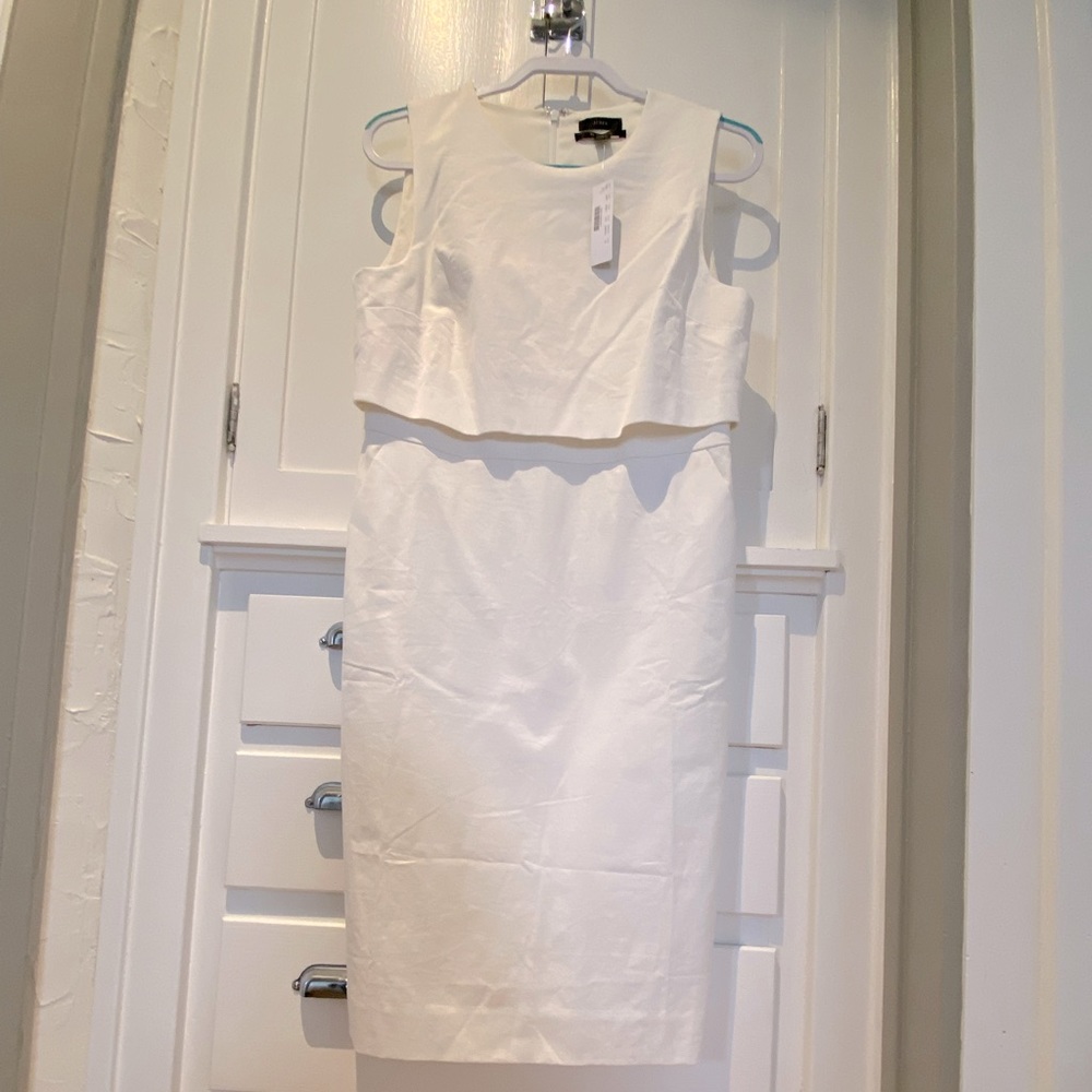 J.Crew white sheath dress
